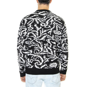 Magnolia Crew Sweater Black / Multi - Maglione Girocollo Uomo Nero / Multi 151000062-BKM  OBEY 