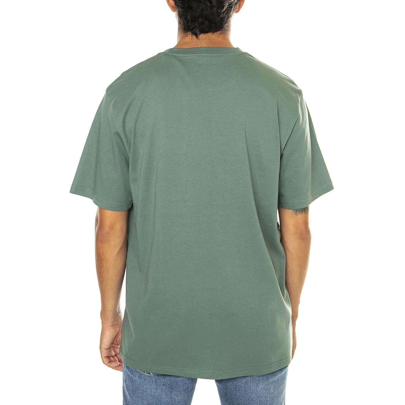 S/S Pocket T-Shirt Duck Green - Maglietta Girocollo Uomo Verde I030434.29NXX  CARHARTT WIP 