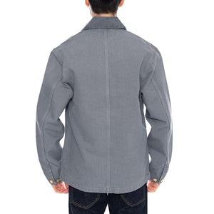 Michigan Coat Cozy Blue / Cozy Blue - Giacca con Bottoni Uomo Blu I034787 3MC4O CARHARTT WIP 