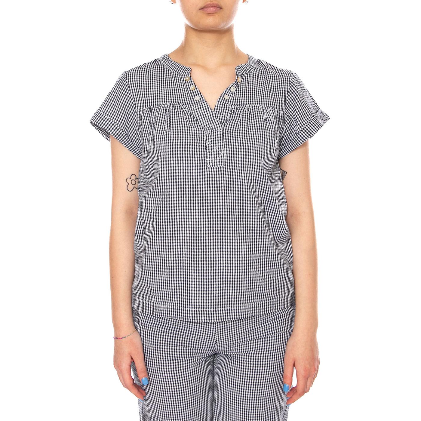 BLOUSE NAVY - Blusa Donna Blu Multicolore 4.61.085.85 202 MD'M 