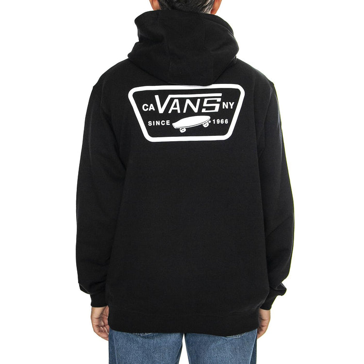 Full Patch Pullover Black - Felpa con Cappuccio Uomo Nera VN000HNZBLK1  VANS 