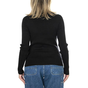 Tulip Turtleneck Caviar Black - Maglione Collo Alto Donna Nero A8500-0001  LEVIS 