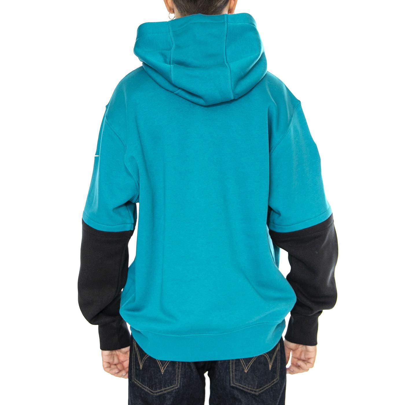 Nike Club Hoodie Turchese - Felpa con Cappuccio Uomo Verde 02F2-099K-9N-87G . NIKE 