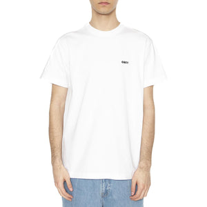 Established Works Bold Tee SS White - Maglietta Girocollo Uomo Bianca 131080365-WHT  OBEY 