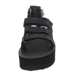 Flatform Mevia Black - Sandali Donna Neri 1116810-BLK  TEVA 