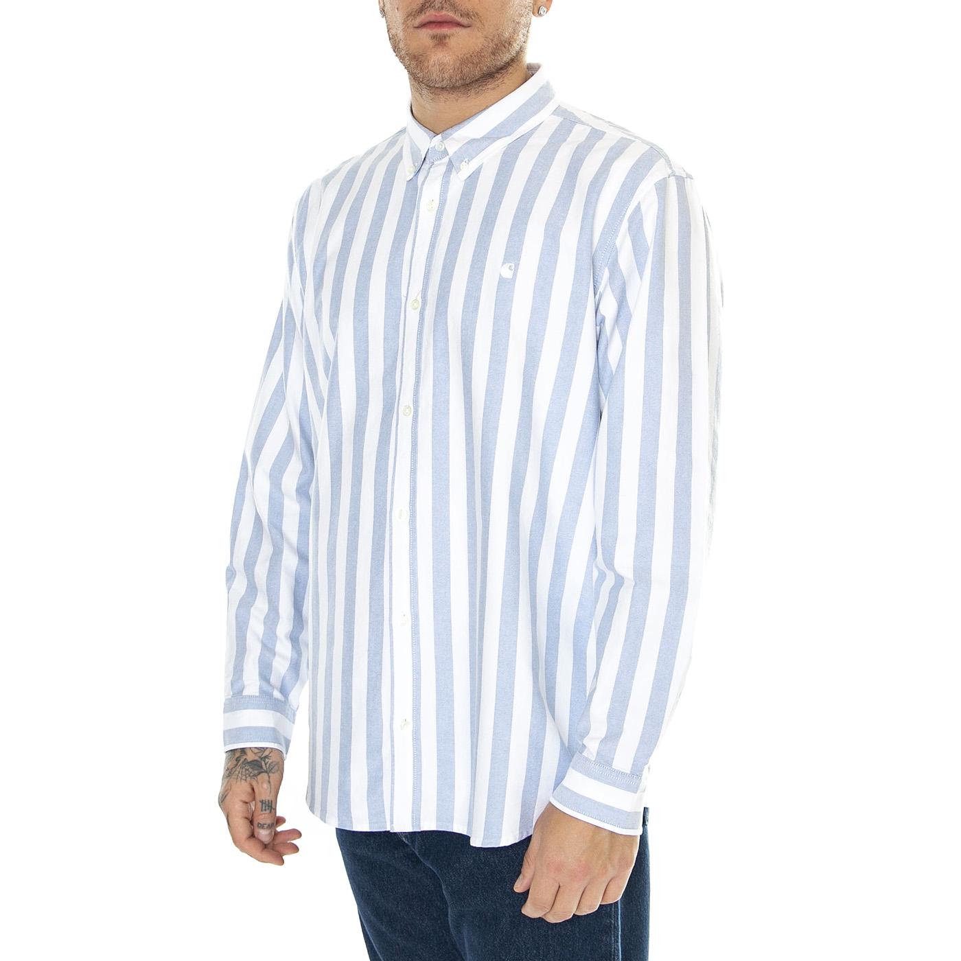 L/S Dillion Shirt bleach/white - Camicia Uomo Bianca I033027.XX.03  CARHARTT WIP 