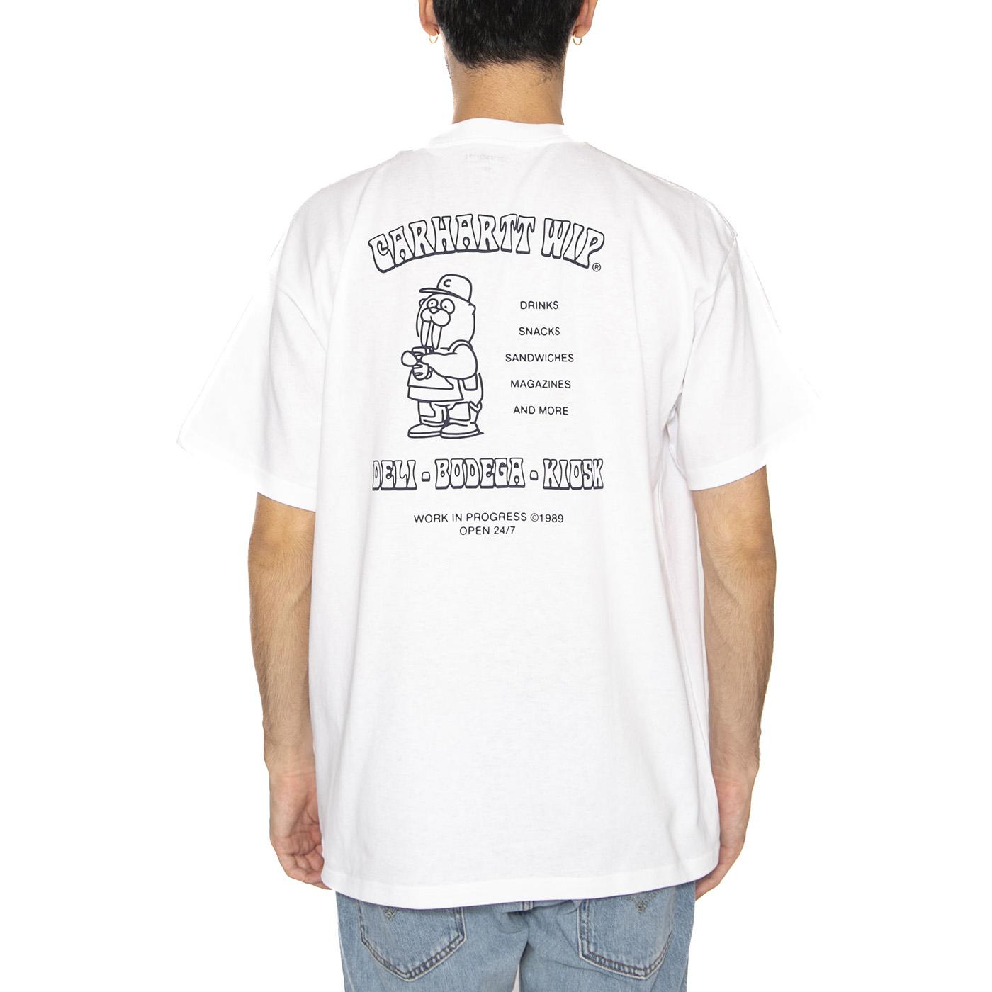 S/S Sandwich T-Shirt White - Maglietta Girocollo Uomo Bianca I035230.02XX  CARHARTT WIP 