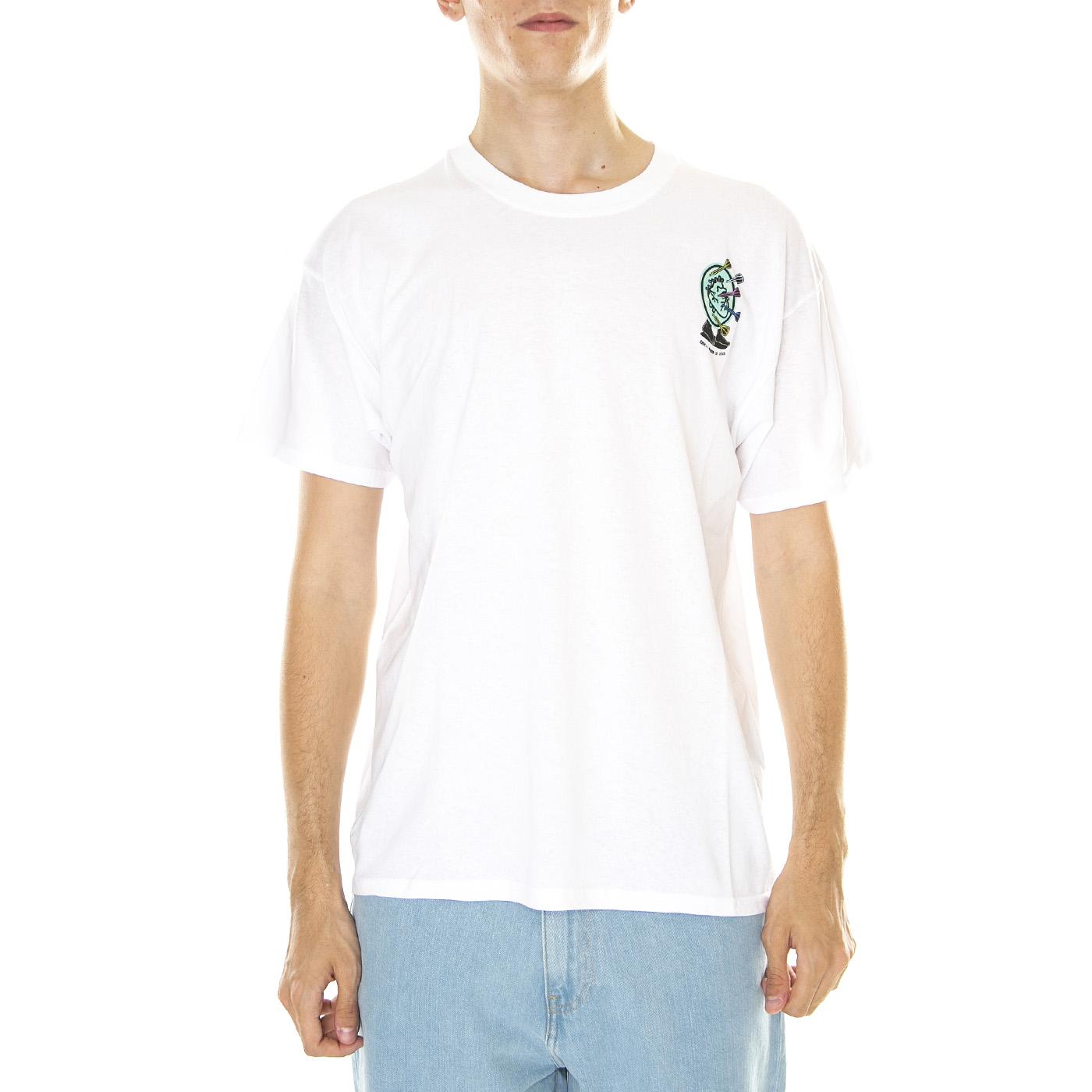 M' Erk14 For London 02 White - Maglietta Girocollo Uomo Bianca ERK14-02  LONDON STORE 