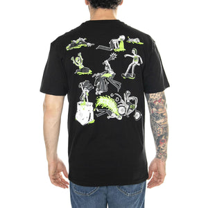 Scene Report Black - Maglietta Girocollo Uomo Nera SCA-TEE-11019  SANTA CRUZ 