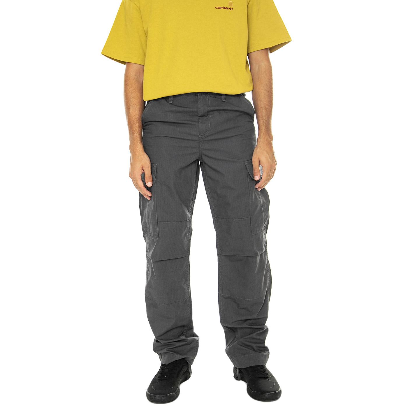 Regular Cargo Pant Graphite rinsed - Pantaloni Cargo Uomo Grigi I032467.8702  CARHARTT WIP 