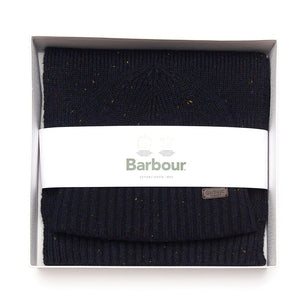 Carlton Beanie Scarf Gift Set Navy - Set Cappellino a Cuffia e Sciarpa Blu 222MMGS0047-NY31  BARBOUR 