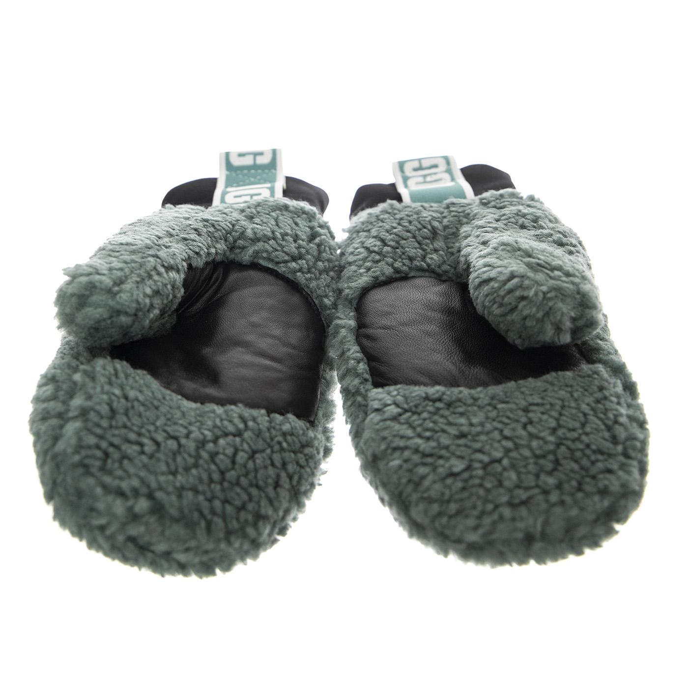 W Sherpa Mitten Logo Tape Aaloe Vera - Guanti / Moffole Verdi UGA21631-AVR  UGG 
