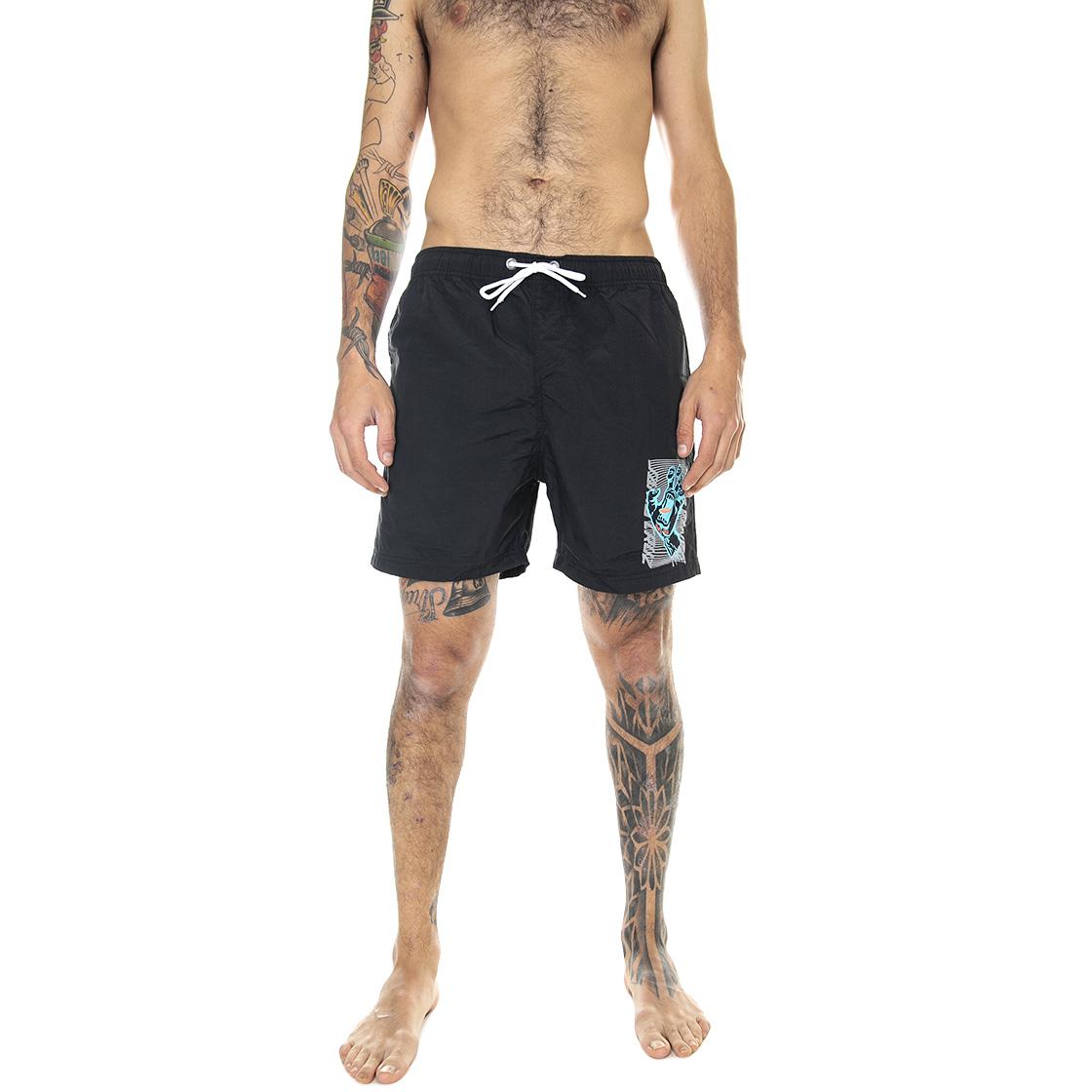 Split Strip Hand Swimshort Black SPHSW-BLK  SANTA CRUZ 