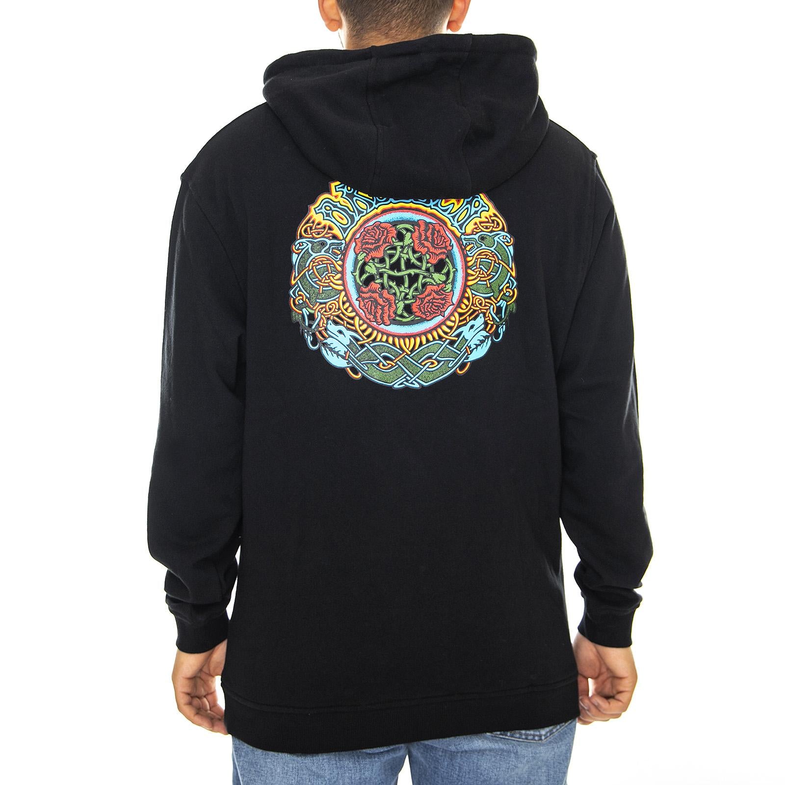  Dressen Roses Hood Black  SANTA CRUZ 