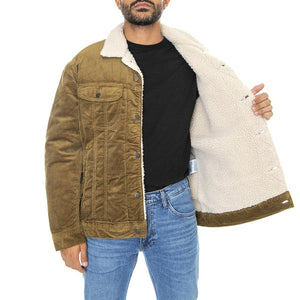 Sherpa jacket Tumbleweed-L87AQEDH - Giacca Invernale in Velluto Uomo Marrone 112321555  LEE 