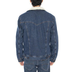 Sherpa Classic Jacket - Mid Stone Wrangler - Giacca Denim Jeans Uomo Blu 112371440 . WRANGLER 