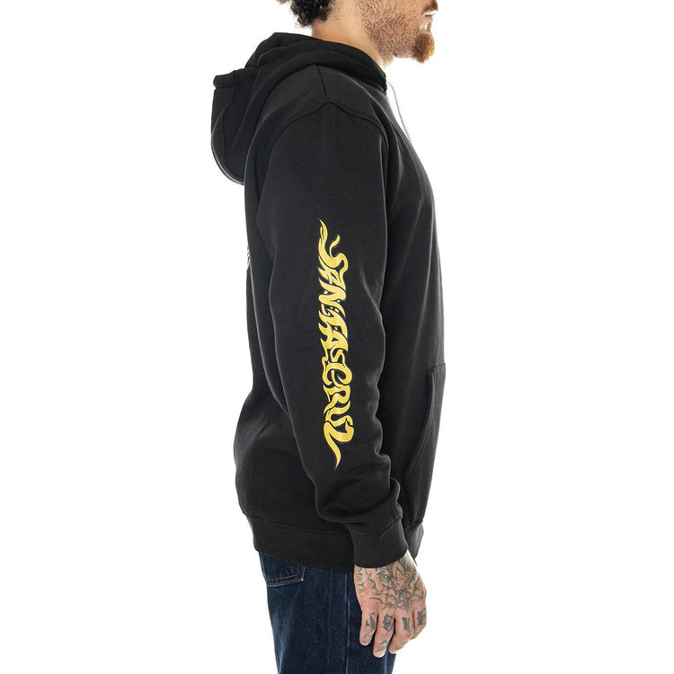 M' Screaming 50 Hood Black - Felpa con Cappuccio Uomo Nera Screaming 50 Hood Black  SANTA CRUZ 