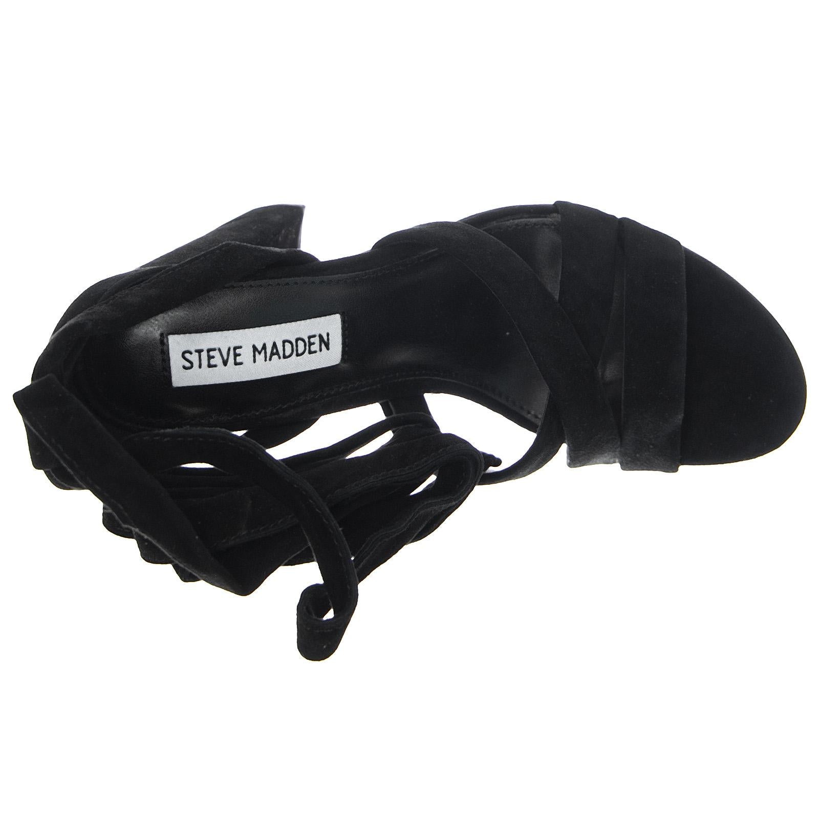 Womens Cleo Black Sandals SMSCLEO-BLK  STEVE MADDEN 