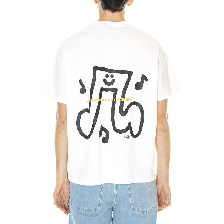 M' Walker Tee White - Maglietta Girocollo Uomo Bianca  XXL SS23-Walker Tee White  FUNKY 