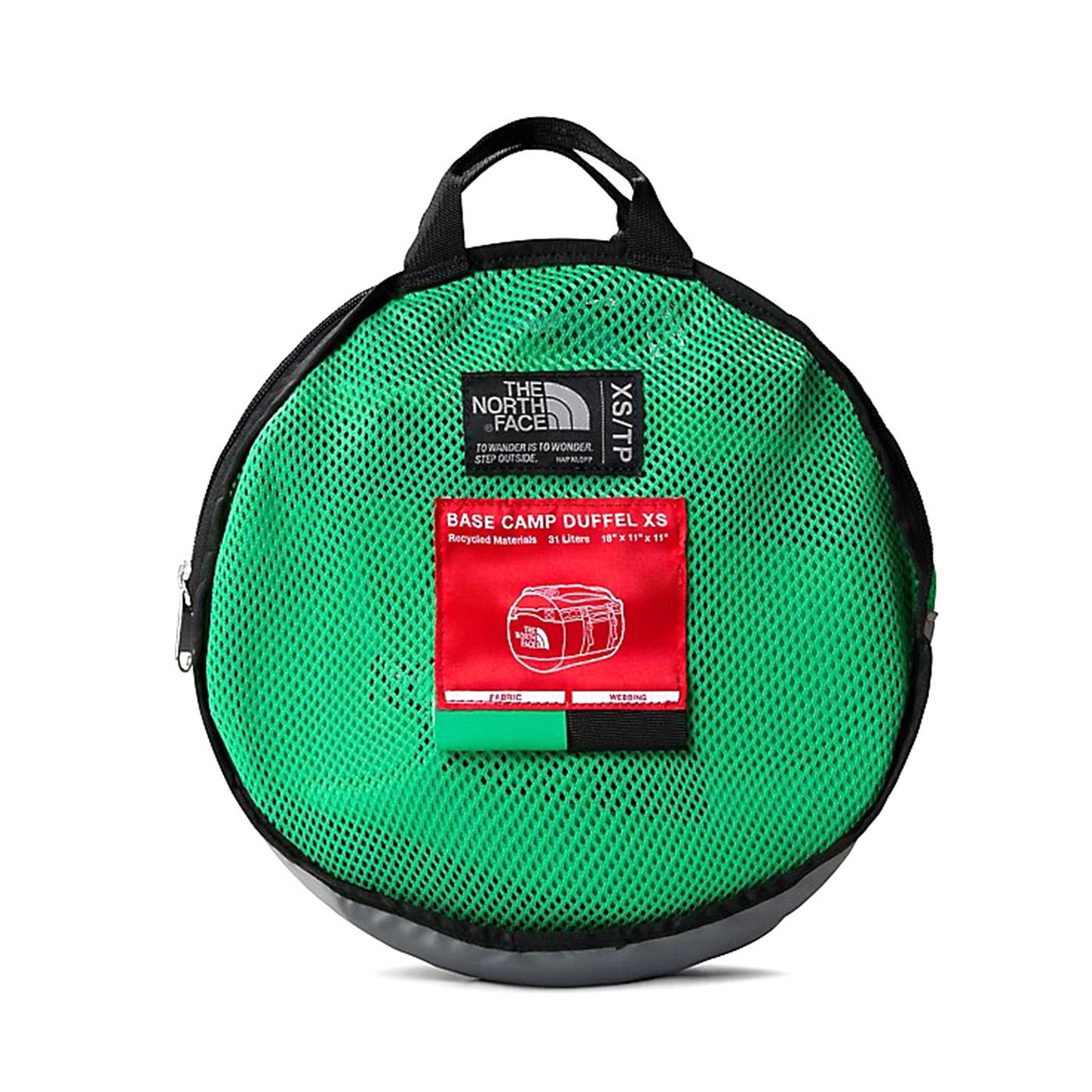 Base Camp Duffle - XS Optic Emerald / TNF Black - Borsa da Viaggio Verde NF0A52SSROJ1  THE NORTH FACE 