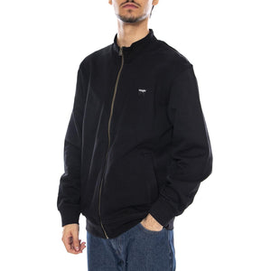 Funnel Neck Zip Black - Felpa Collo Alto con Zip Integrale Uomo Nera 112350548  WRANGLER 