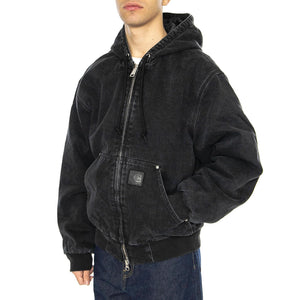 OG Active Rivet Jacket Black - Giacca con Cappuccio Uomo Nera I034316.8906  CARHARTT WIP 