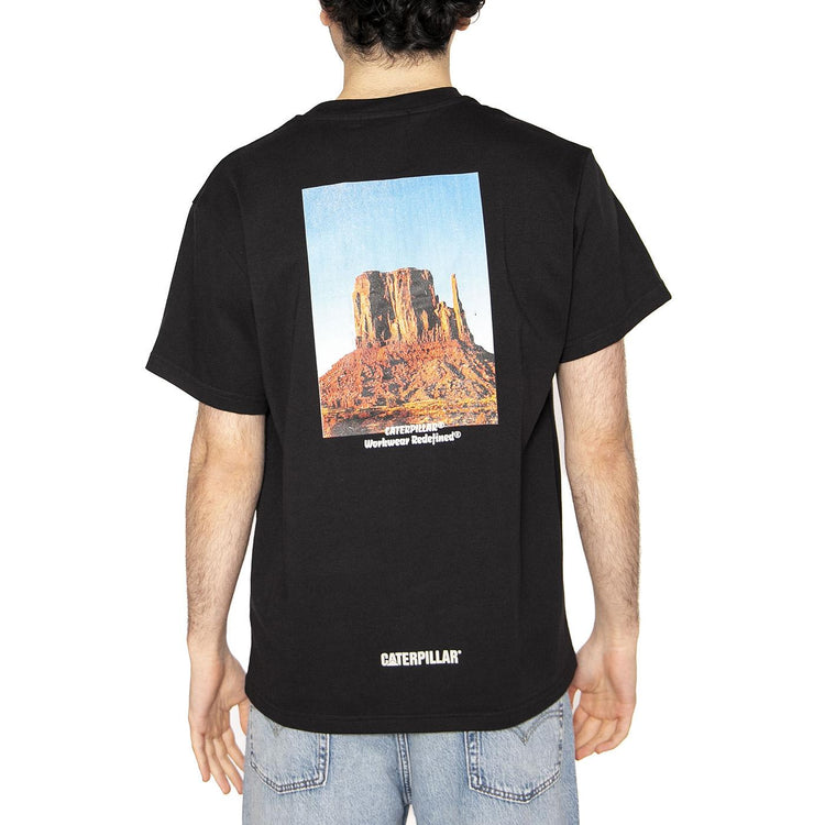 MNT T-Shirt  Black - Maglietta Girocollo Uomo Nera 6010117-10158  CAT 