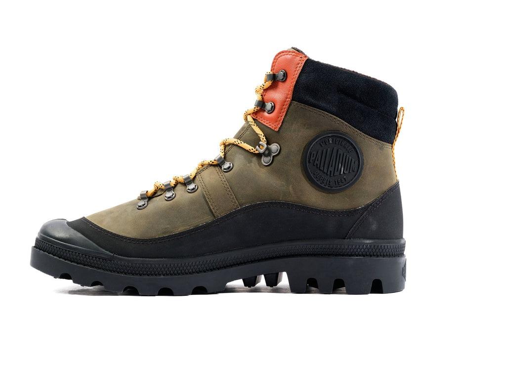 Pallabrousse Hkr Wp + Olive Night - Scarpe Stringate Profilo Alto Uomo Verdi PAS08840-325-M  PALLADIUM 