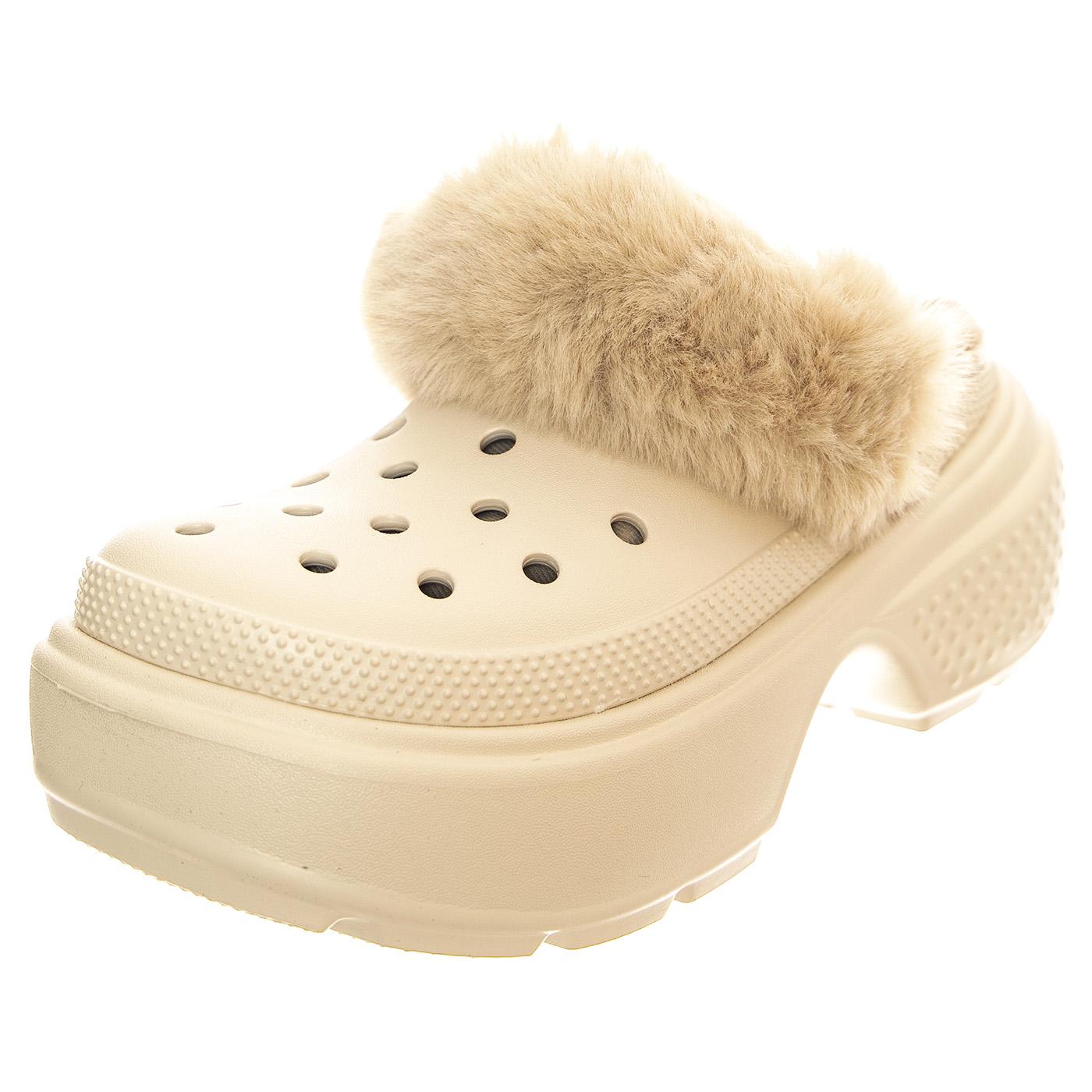 Stomp Lined Clog STUC - Sandali Donna Beige CR.208546-STUC  CROCS 