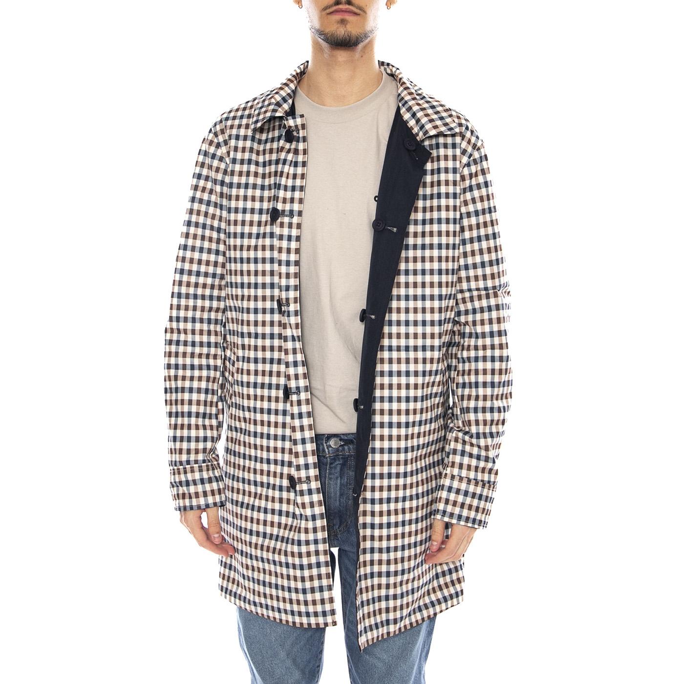 Aquascutum Iconic Reversible Trench -- Trench Uomo Blu AA_ICON_JK004 . AQUASCUTUM 