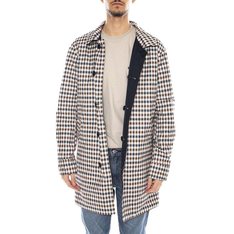 Aquascutum Iconic Reversible Trench -- Trench Uomo Blu AA_ICON_JK004 . AQUASCUTUM 