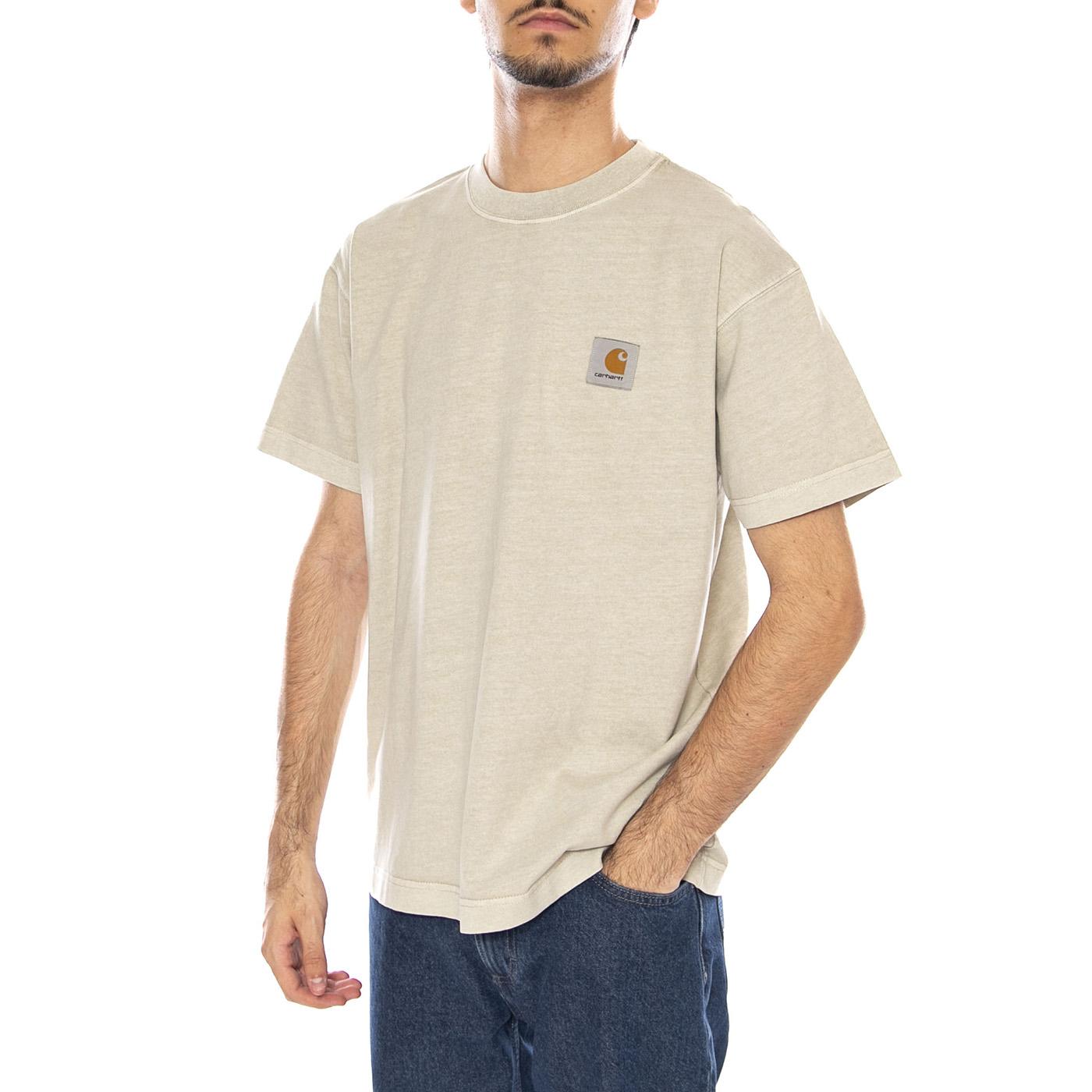 S/S Vista T-Shirt Fleur De Sel - Maglietta Girocollo Uomo Beige I030780.2LPGD  CARHARTT WIP 