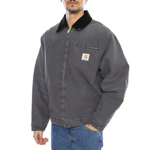OG Detroit Jacket Graphite / Black - Giacca Uomo Grigia I035614.3CL4O . CARHARTT WIP 