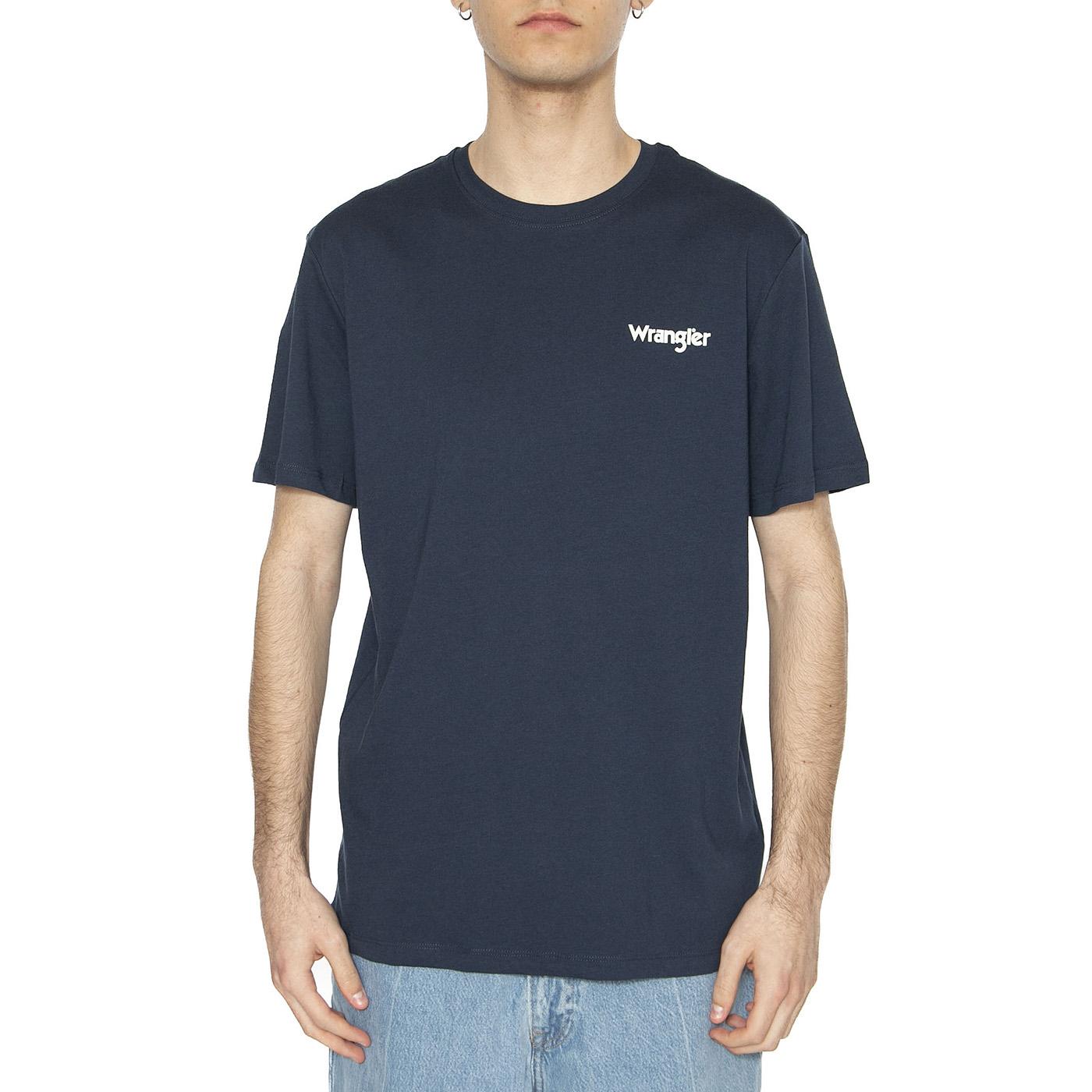 2-Pack Sign Off Tee True Navy / Black - Set Composto da Maglietta Girocollo Uomo Blu + Maglietta Girocollo Uomo Nera 112334265  WRANGLER 