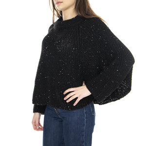 021SD53060 - Maglione Donna Nero Diamante 021SD53060 -S3000  ALESSIA SANTI 