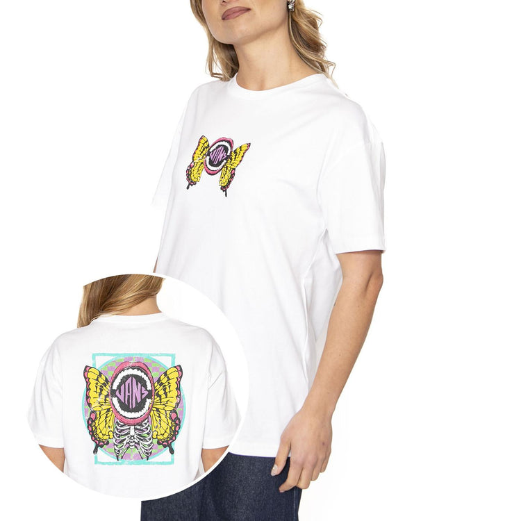 ETHEREAL OS SS White - Maglietta Girocollo Donna Bianca VN000NXCWHT1  VANS 