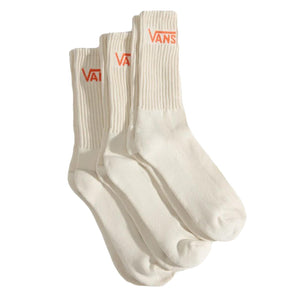 Classic Crew Rox Turtledove - Set 3 Paia di Calzini Crema VN000QBV DJR1 VANS 