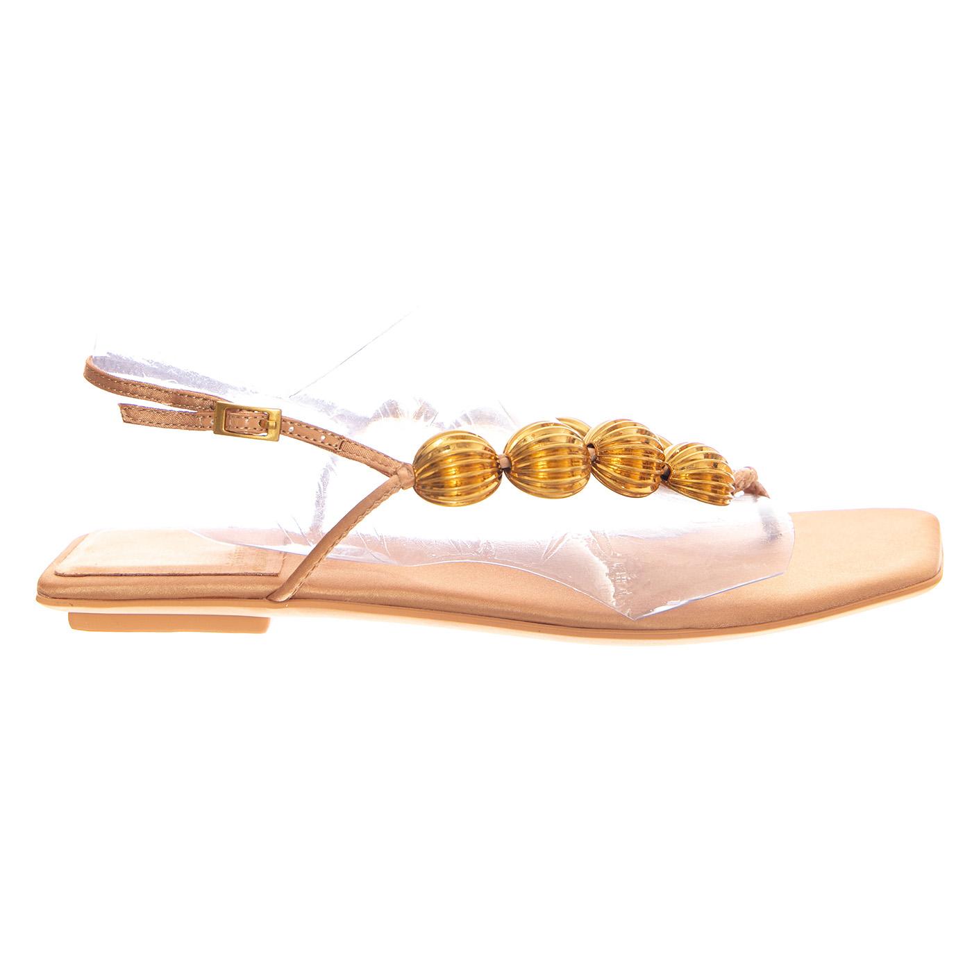 YUCATAN BEIGE SATIN GOLD - Sandalo Donna Beige JCSJC-1119-3-8-BEISA . JEFFREY CAMPBELL 