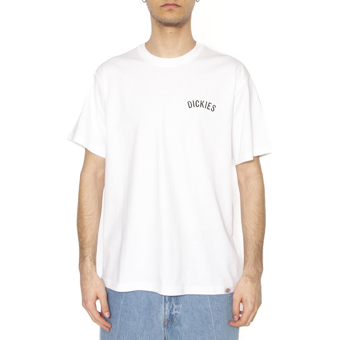 Dickies Snake SS Tee White - Maglietta Girocollo Uomo Bianca DK0A4Z990WH1  DICKIES 