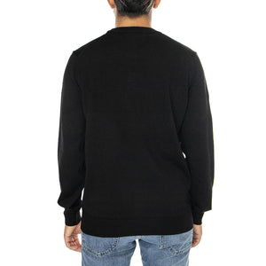 Pullover AH3225-031 Black - Maglione Girocollo Uomo Nero AH3225-031 . LACOSTE 