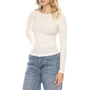 Anika Crew Egret White -- Maglione Girocollo Donna 003Q4-0002 . LEVIS 