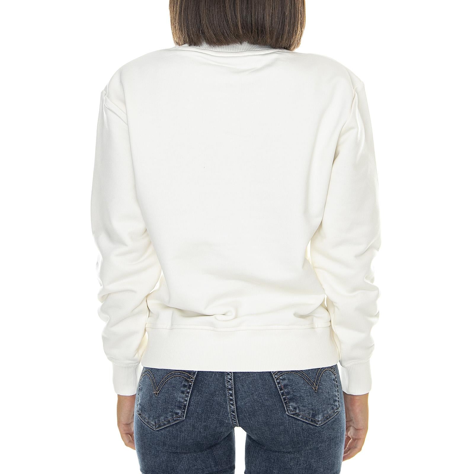 Bardwell Mock-Neck Sweatshirt - White - Felpa Mezzo Collo Donna Bianca 02 300028-ECR . DICKIES 