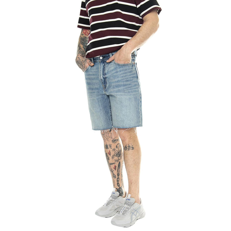 468 Stay Loose Shorts Astro Jam Light Indigo Worn In - Bermuda Denim Jeans Uomo Blu A8461-0003  LEVIS 