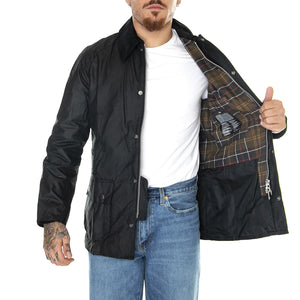 M's Ashby Wax Jacket Black / Classic - Giacca Invernale Uomo Nera MWX0339-BK72-FW23 . BARBOUR 