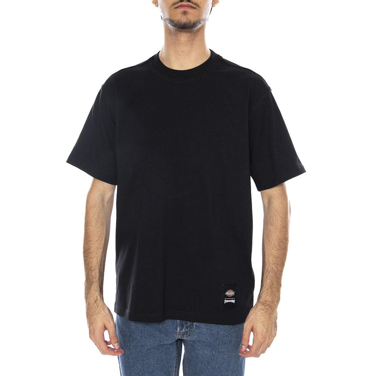 Dickies x Thrasher Tee SS Graphic Black - Maglietta Girocollo Uomo Nera DK0A88IUBLK1  DICKIES 
