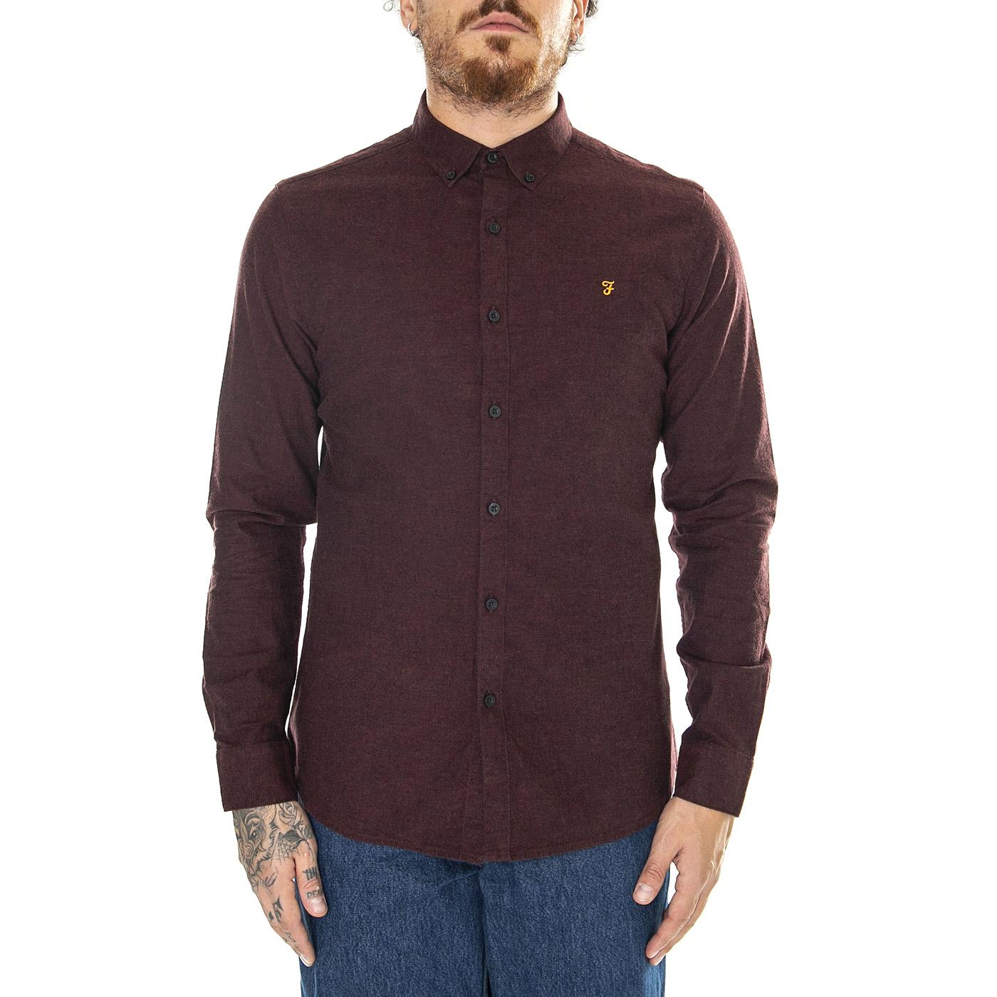 Steen Cotton Shirt Red - Camicia Uomo Rossa F4WBB006  FARAH 