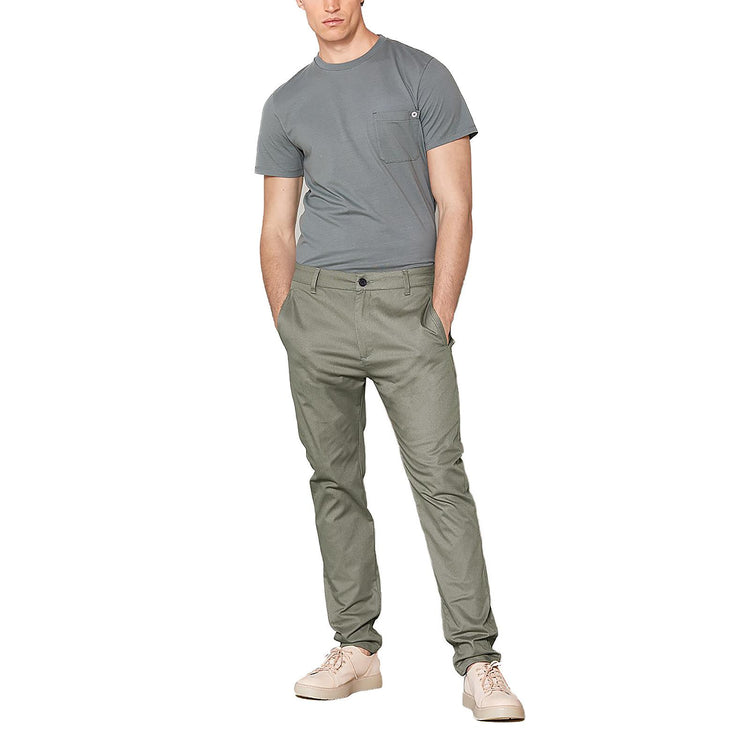 Mn Cropson Chino Pants - Sage - Pantaloni Chino Uomo Verde 181202-926  ELVINE 