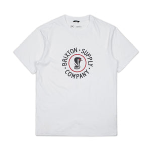 BATTALION S/S PRT WHITE 06722-WHITE  BRIXTON 