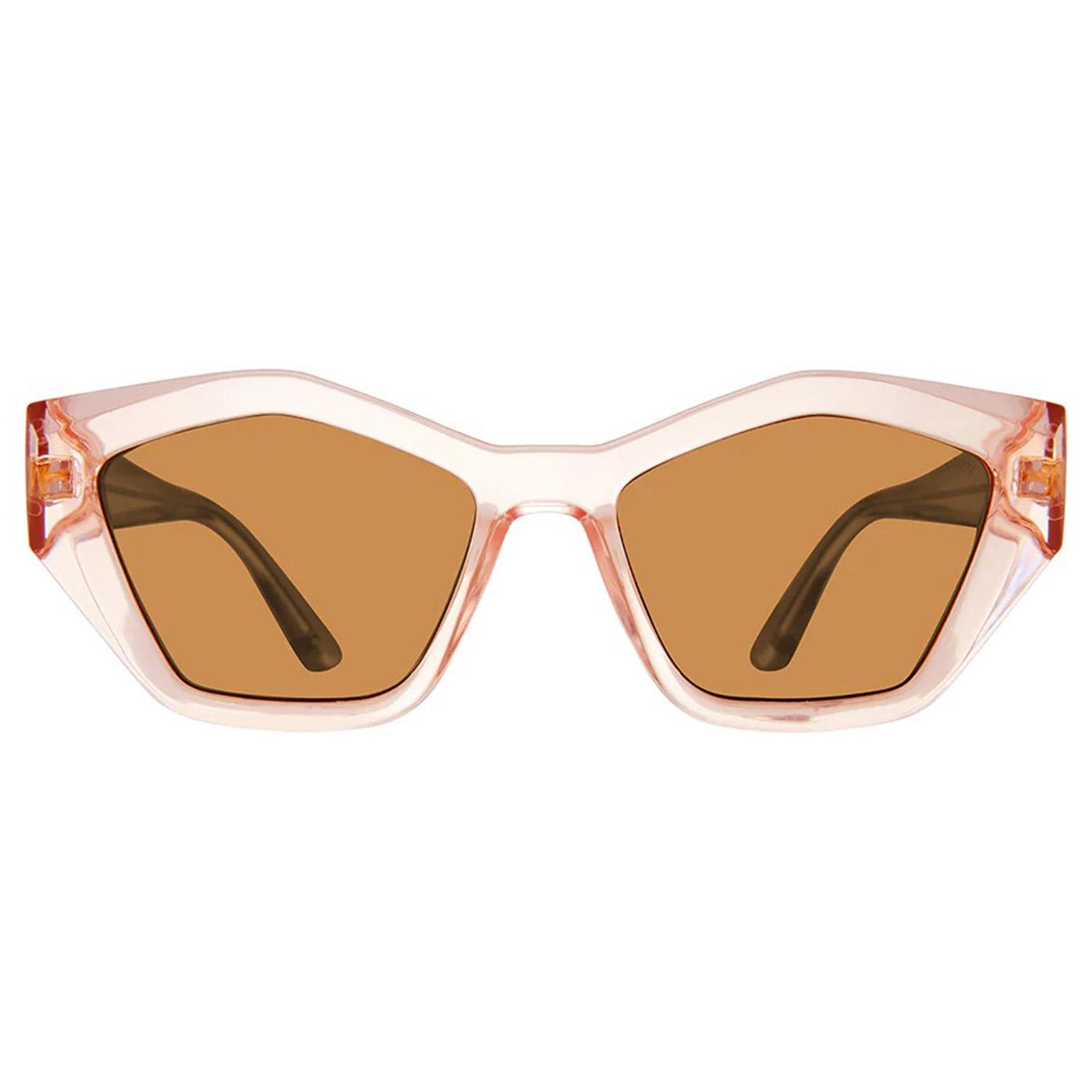 Stacia Crystal Pink Solid Light Brown - Occhiali da Sole Rosa SMAX17252  STEVE MADDEN 