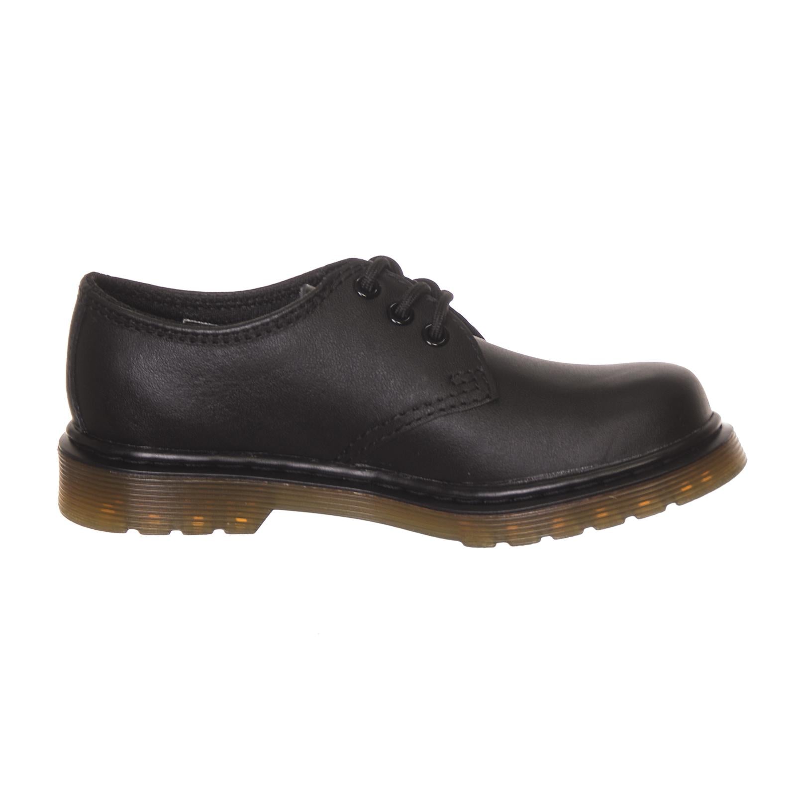 Everley Shoes - Black - Scarpe Stringate Profilo Basso Bambino Nere DMKEVEBK15378001  DR.MARTENS 